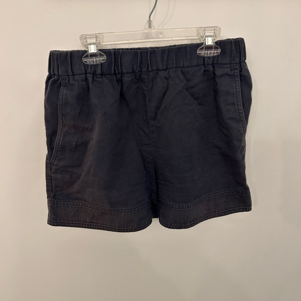 COS Navy Elastic Waist Trousers